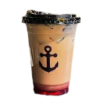 آیس لاته توت فرنگی